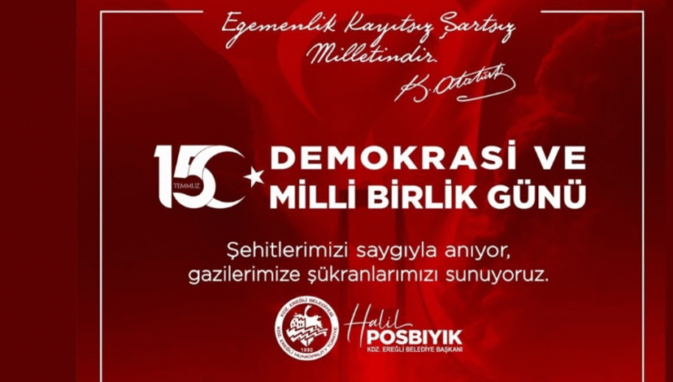 Posbıyık, Egemenlik kayıtsız şartsız MİLLETİNDİR…