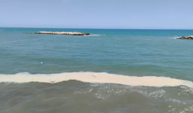 Denizde kirlilik dikkat çekti…