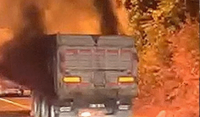 DORSE aniden alevlere teslim oldu…