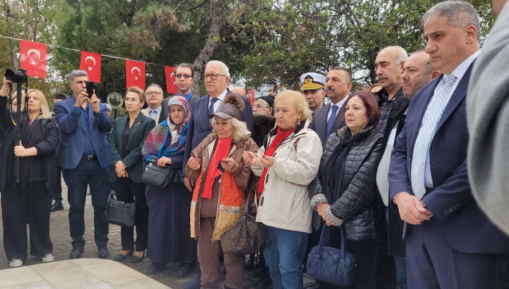 12 mürettebat için yapılan anıt törenle açıldı…